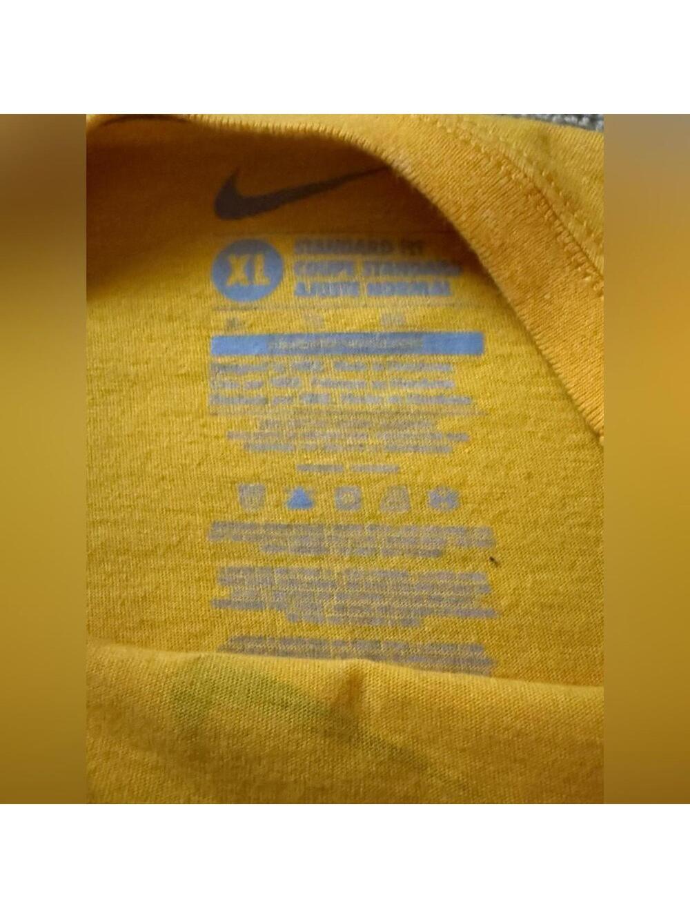Nike Team Vintage West Virginia Mountaineers Long sleeve T-shirt in yellow XL - Picture 4 of 6